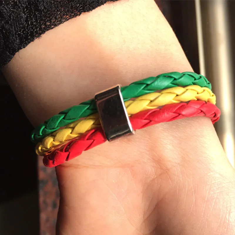 Национальный флаг Италии ES DE RU кожаный браслет для мужчин и женщин веревка ручной