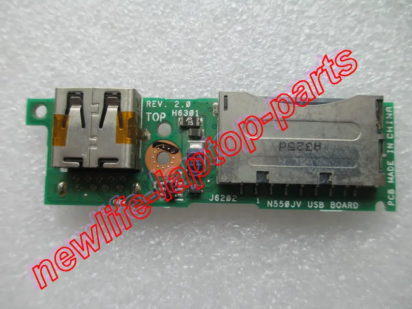 

original N550J N550JV USB SD CARD READER BOARD test good free shipping