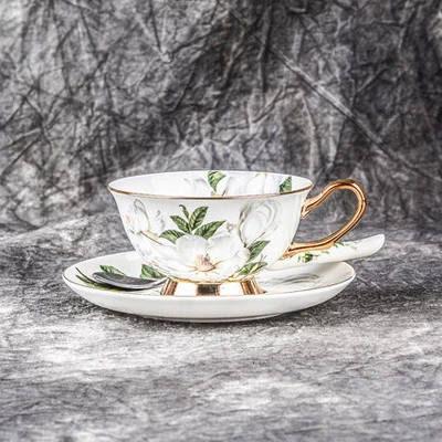 1 pcs-set Костяной фарфор, кофейная чашка, керамическая чайная чашка, Европейский чайный набор, английский послеобеденный чайный набор, чашка с блюдцем, домашний заварник, подарки для женатых - Цвет: 1 pcs-set