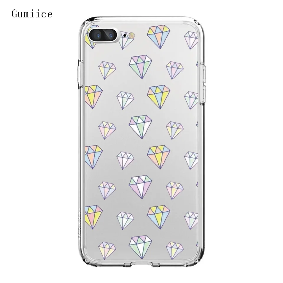 Gumiice Новый чехол мягкий ТПУ материал для iphone7/8 прозрачная много Банан телефон