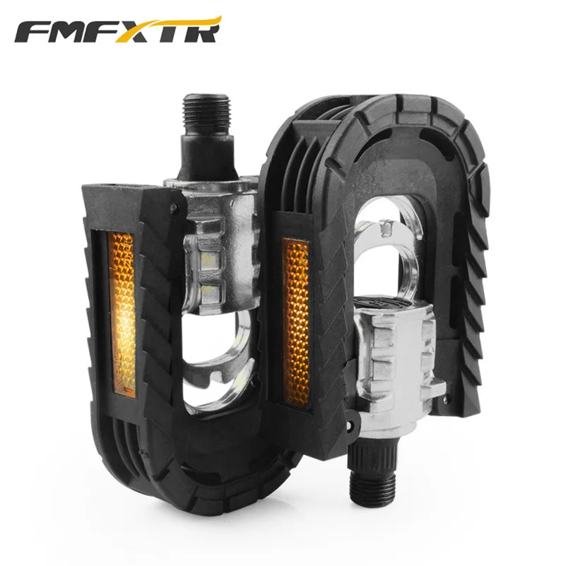 Складные педали для велосипеда MTB Универсальные пластиковые Нескользящие черные