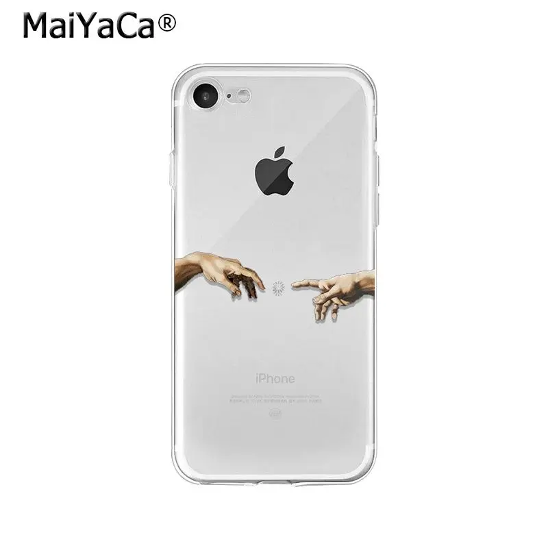 MaiYaCa Social медиа пластырь скульптура Давид маленькие ангелы мягкий чехол для телефона из ТПУ для iPhone 8 7 6 6S Plus X XS MAX 5 5S SE XR