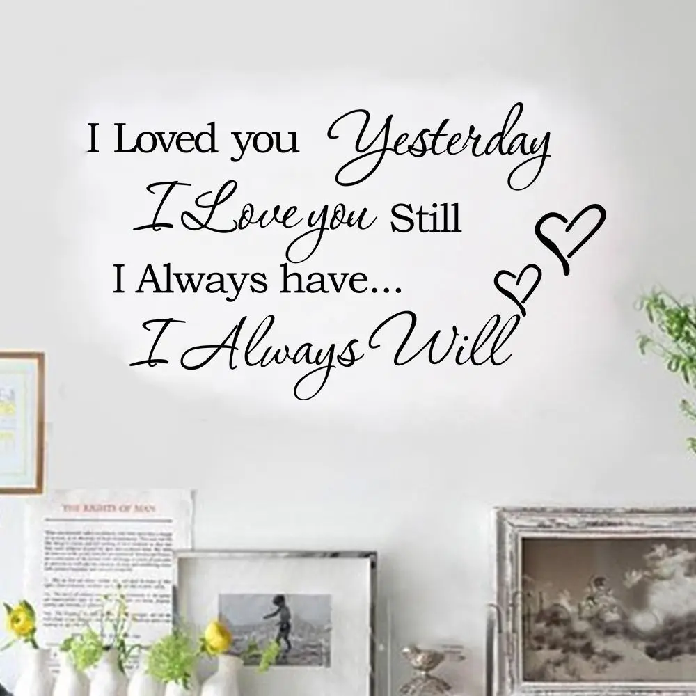 Высококачественные футболки с надписями I Love You по прежнему всегда буду любить