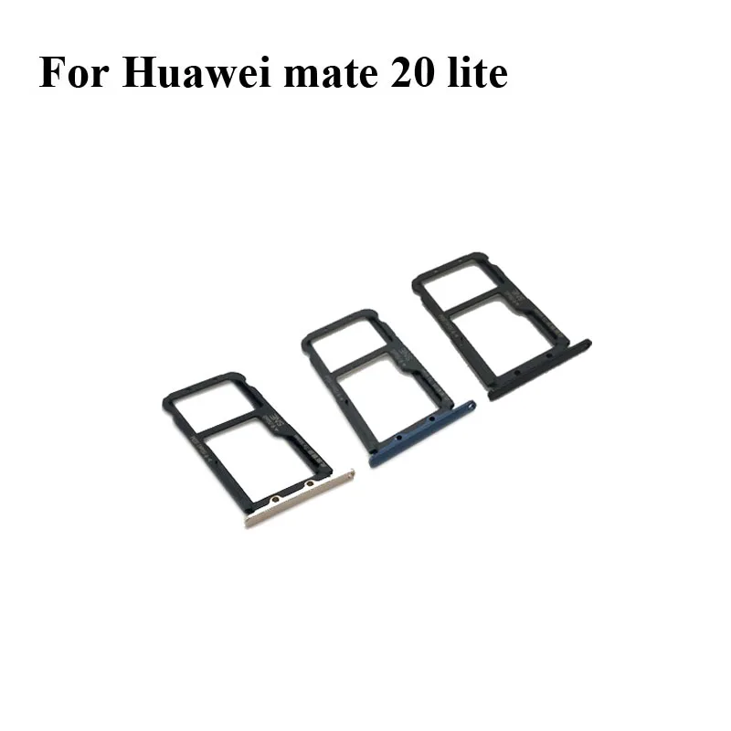 Оригинальный Для Huawei mate 20 lite лоток для sim карты + карт памяти Micro SD Держатель Слот
