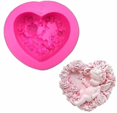1 шт. силиконовая форма для мыла в виде цветов розы ангела | Дом и сад