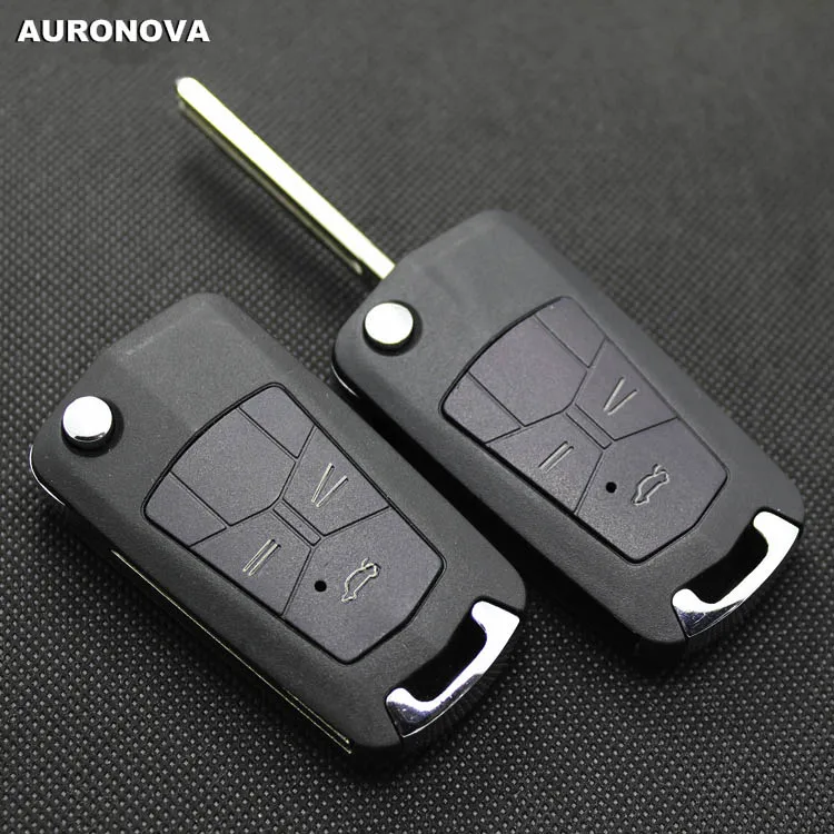 

AURONOVA New Upgrade Flip Folding Key Shell for Toyota Crown 3 Buttons Remote Car Key Case