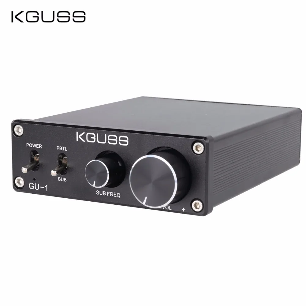 KGUSS GU-1 tpa3116d2 Класс d Мини hifi аудио усилители можно переключать на усилитель басов