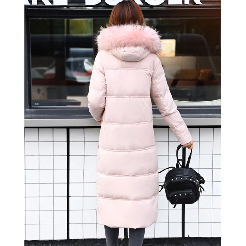Women's Down Jackets Long over the knee Outwear 2018 New clearance specials thickening Big size White Duck Warm Coats ZS543 | Женская