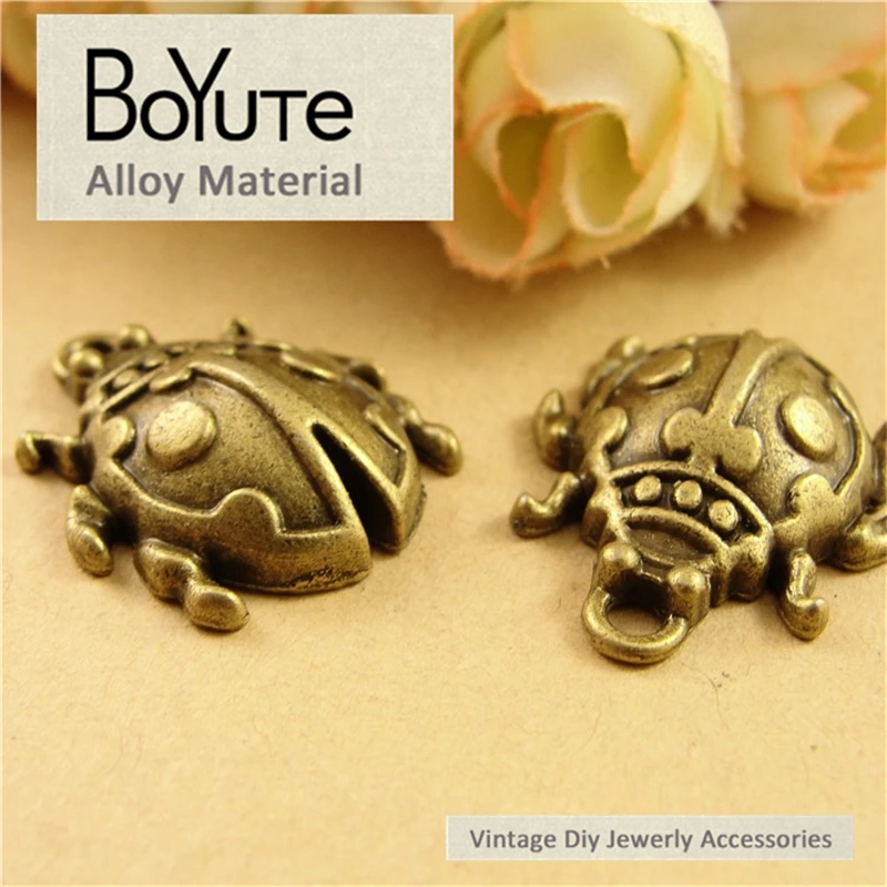 BoYuTe (40 шт./лот) 25*21 мм античный бронзовый сплав цинка Beatles Подвески для ювелирных