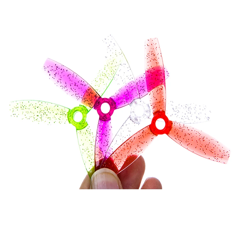 20 пар Rctimer 3x4 5 '񟽕 3 лопастные пропеллеры мини реквизит прозрачный золотой