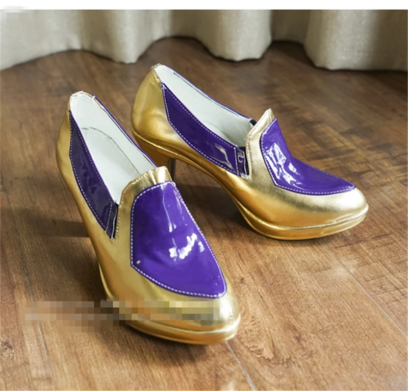

Game LOL Syndra Start Guardian Magic girl Dark Heads Lady Cosplay Shoes Women Shoes for Halloween