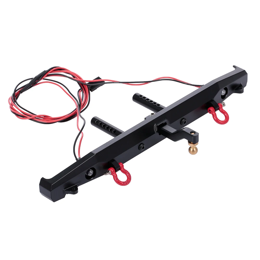 Big discount Metal Front &amp Rear Bumper with Winch 6 LED Light RC Receiver for Traxxas Rc4wd Axial SCX10 Crawler Car | Игрушки и хобби
