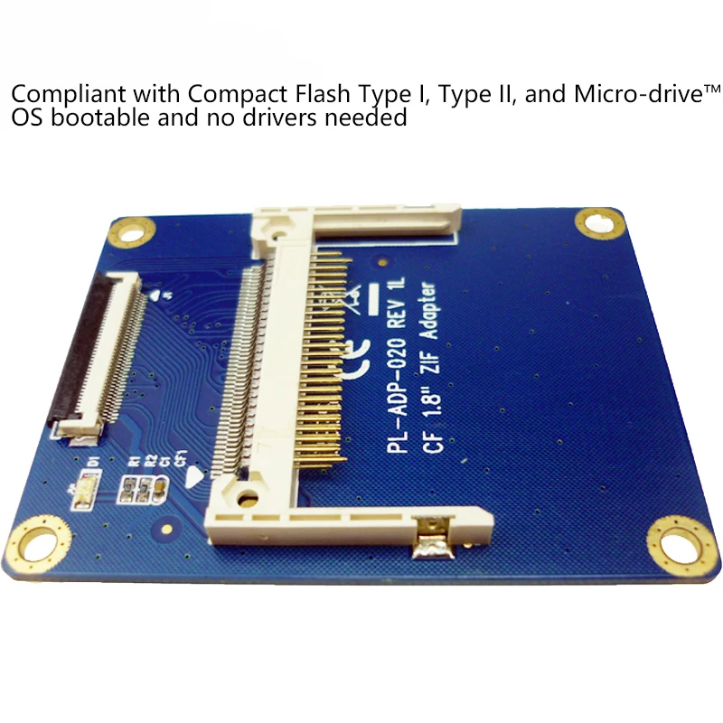 Цена по прейскуранту завода CF Compact Flash Card To 1 8 Inch ZIF LIF CE HDD Adapter|zif to|cf zifcard card |