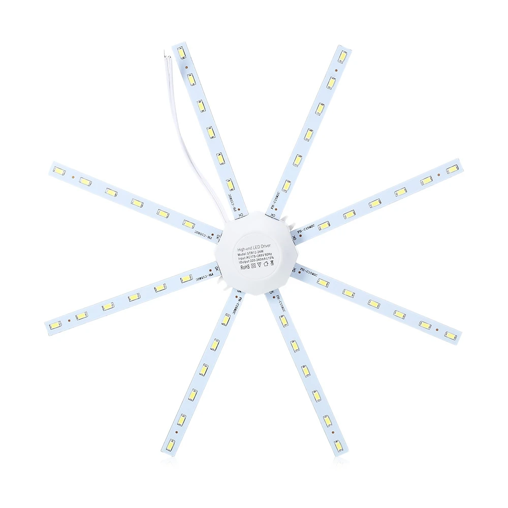3 шт. 12 Вт SMD5730 220 В светодиодный потолочный светильник Холодный белый модуль