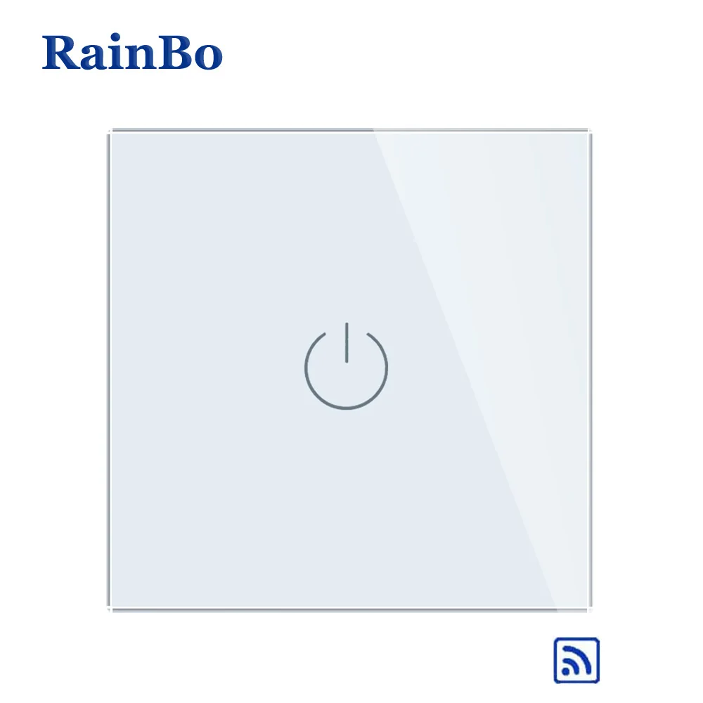 RainBo кристально-стеклянная панель-переключатель настенный-Переключатель ЕС