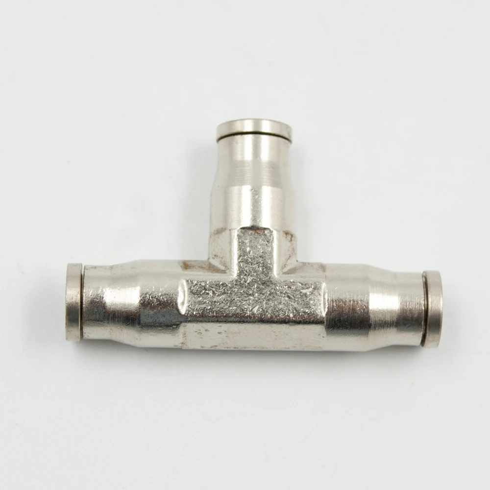 

10pcs Legines Quick Coupling Slip Lock Tee 3/8" or 1/4".Brass Slip Connector For Mist Cooling System