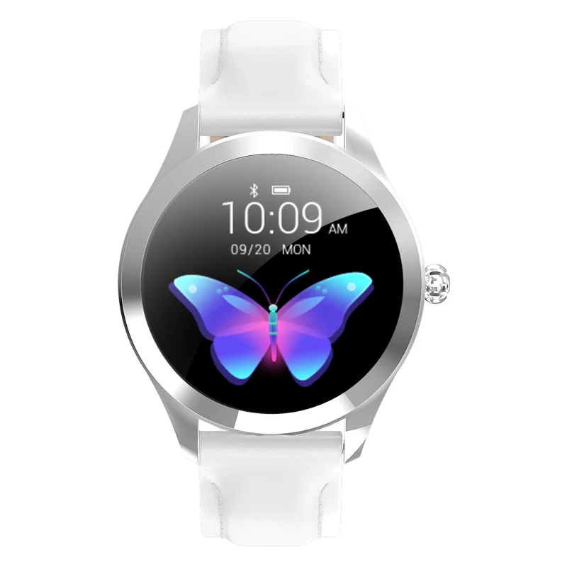 White2 Смарт-часы для женщин, шагомер, монитор, Bluetooth, умные часы, IP68, водонепроницаемые, напоминание о звонках, сердечный ритм, металлический чехол, женские умные часы - Цвет: White2