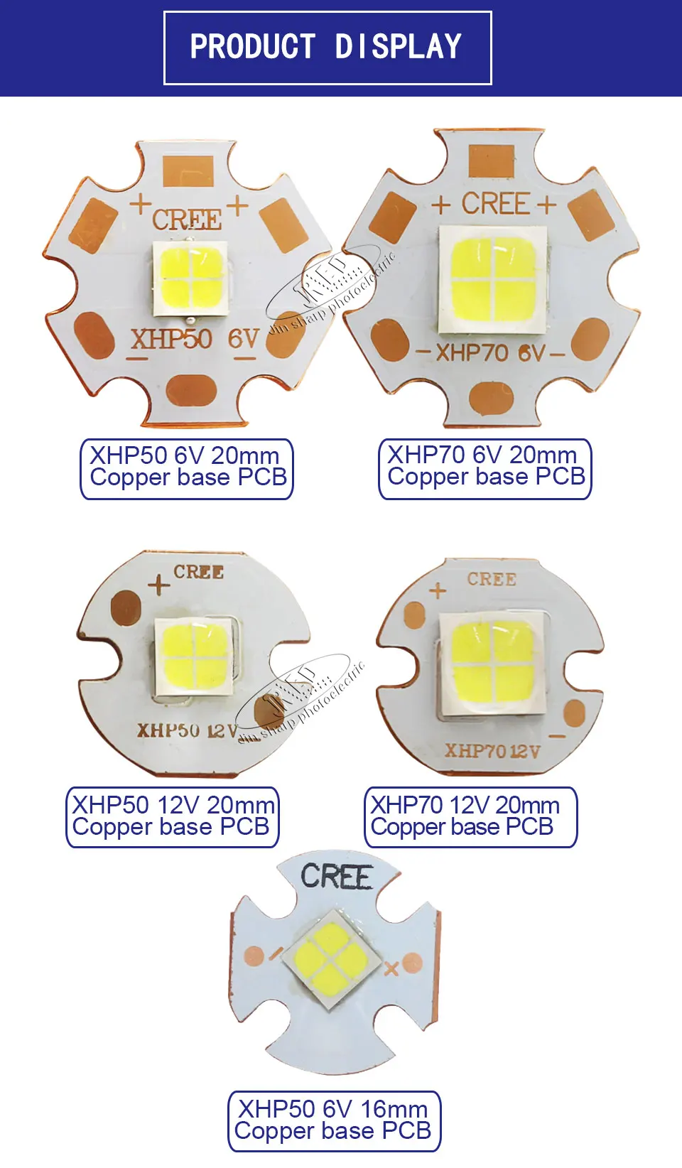 CREE XHP50 XHP70 поколение XHP50.2 XHP70.2 поколение 18 Вт 30 Вт led белый нейтральный белый теплый излучатель 6 в 12 В 20 мм 16 мм coppe