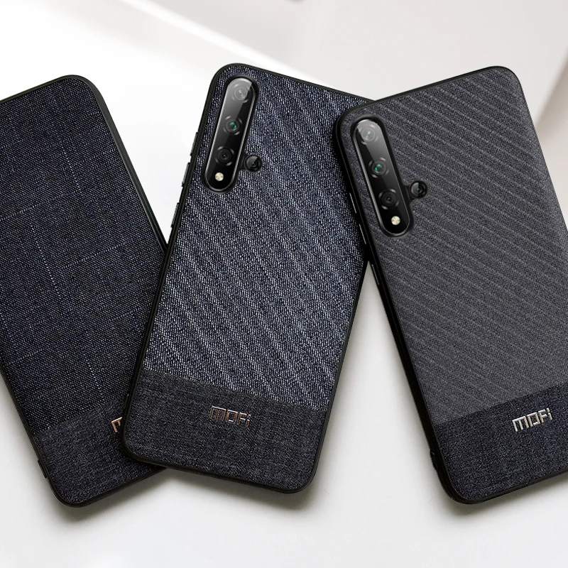 Чехол Mofi для Huawei Honor 20 чехол Pro тканевый в деловом стиле темного цвета Pro|Бамперы| |