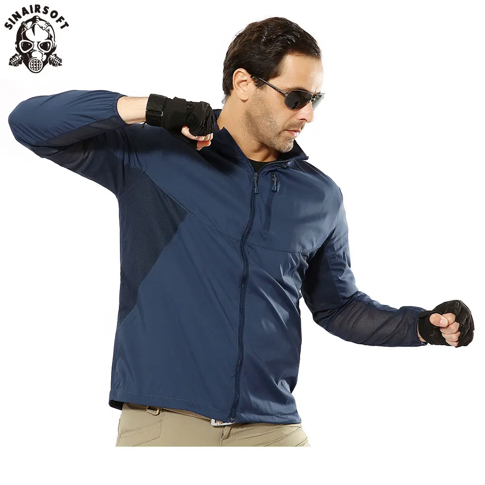 

SINAIRSOFT Men Military Jacket Coat Waterproof Tactical Jacket Hunt Jackets Army Removable Hooded Windbreaker