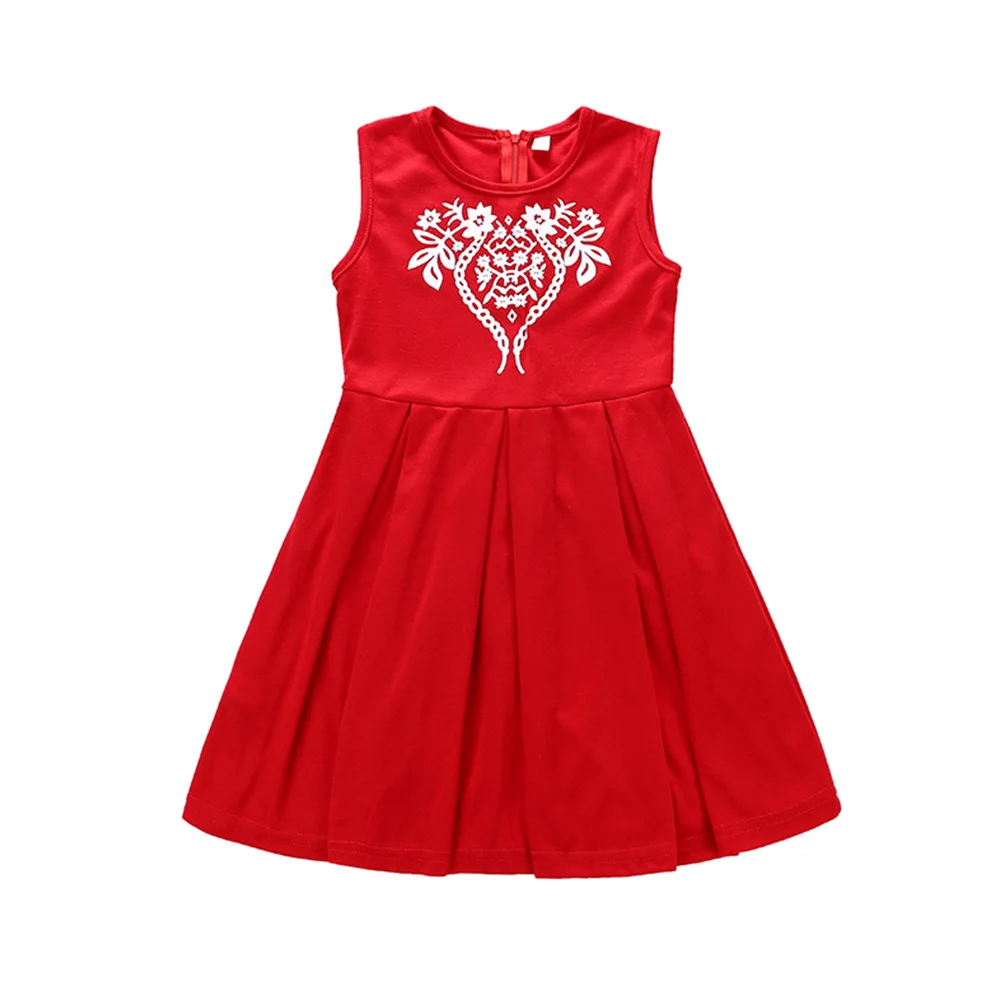 PPXX New RED Girl Women Dress Summer Beach mother daughter dresses Casual Family Matching Clothes outfits Look | Мать и ребенок