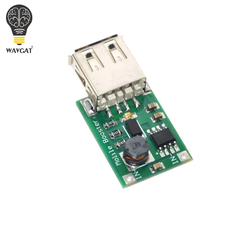 5 шт./лот DC 3V to 5V USB Выход зарядное устройство шаг вверх Мощность модуль мини DC-DC повышающий преобразователь постоянного тока