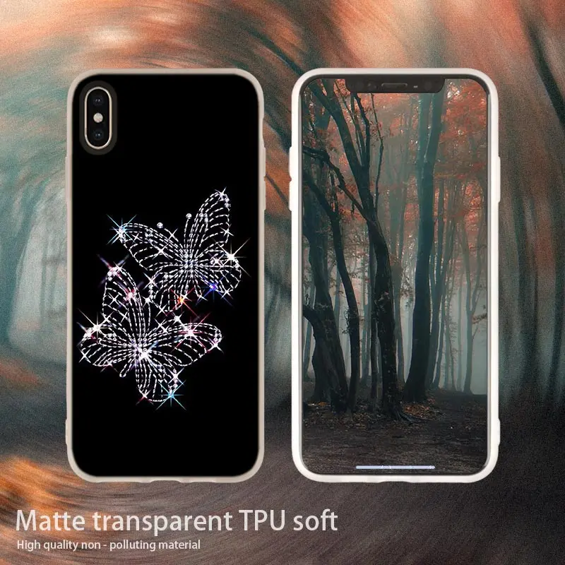 12 soft case Мягкий чехол для телефона с танцующей бабочкой для iPhone 11 Pro 4 5 5S SE 6 6s 7 8 Plus x XR XS Max Telefoonhoesjes Etui Funda чехол s - Цвет: 12 soft case