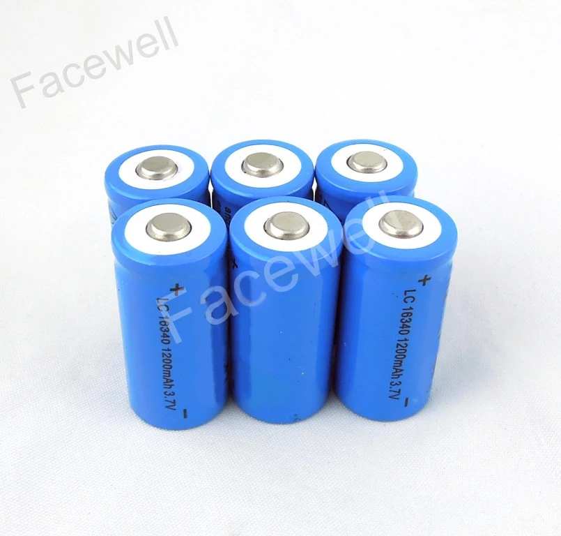 5pcs Brand Original 16340 1200mAh New 3.7V Rechargeable Battery / bateria for LED Flashlight Digital Camera Laser pen - купить по