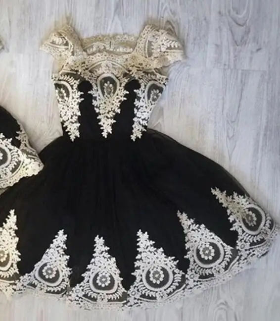 Mother dress Реальные фотографии золотистые кружевные аппликации черные Мини Короткие коктейльные платья пикантный, для вечеринки платье для выпускного вечера мать и Детские вечерние платья - Цвет: Mother dress