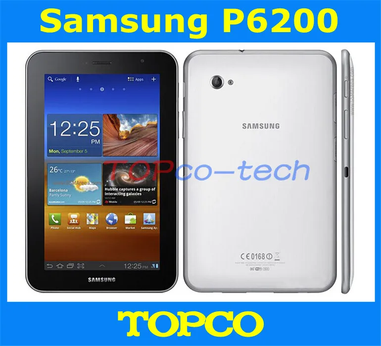Оригинальный разблокированный Samsung Galaxy Tab 7 0 Plus P6200 Android 3G двухъядерный мобильный
