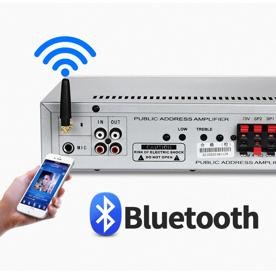 120 Вт домашние усилители аудио bluetooth усилитель сабвуфер усилитель домашний кинотеатр звуковая система Oupushi мини-усилитель профессиональный