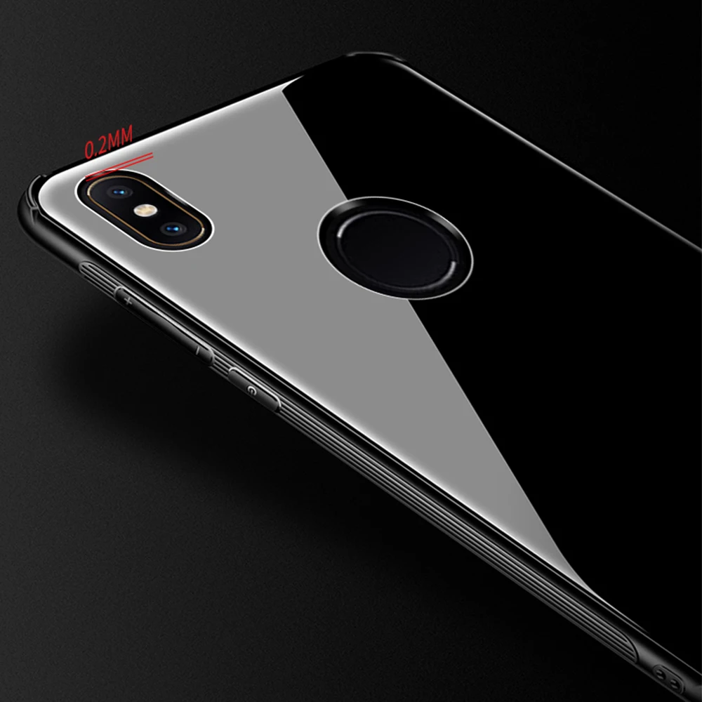 TIPFLY закаленное Стекло чехол для телефона Xiaomi Mix 2 S Чехол роскошные рамы