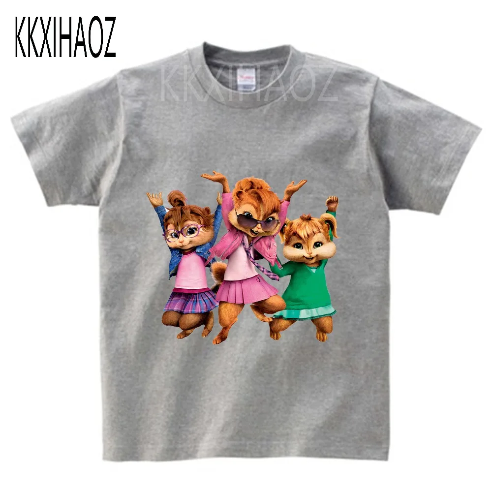 Детская летняя футболка с коротким рукавом 2020 куртки Alvin и The Chipmunk одежда для
