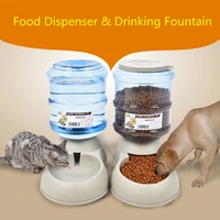 home 3 75l automatic pet feeder drinking water fountains for cats dogs large capacity plastic pets dog food bowl water dispenser
