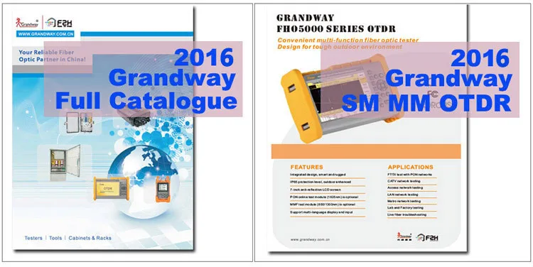 Горячая Распродажа! [Grandway оригинальные] F2H мини волоконно-оптический рефлектометр, 26/24dB, 1310/1550nm, встроенный VFL, измеритель мощности, 5 дюймов Сенсорный экран