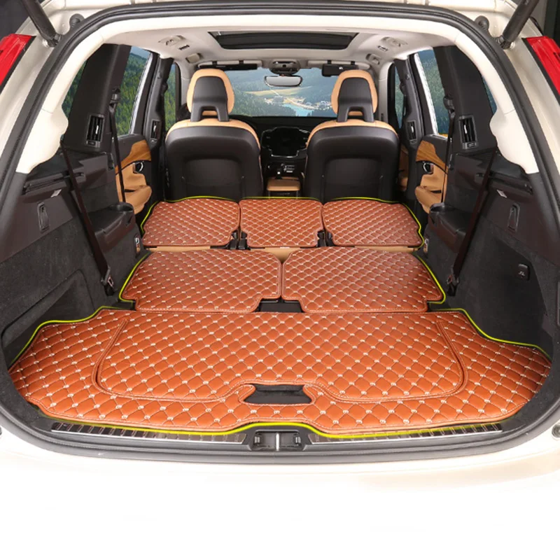 Защитный коврик для заднего багажника Volvo XC90 2016 2018 5 и 7 сидений из искусственной