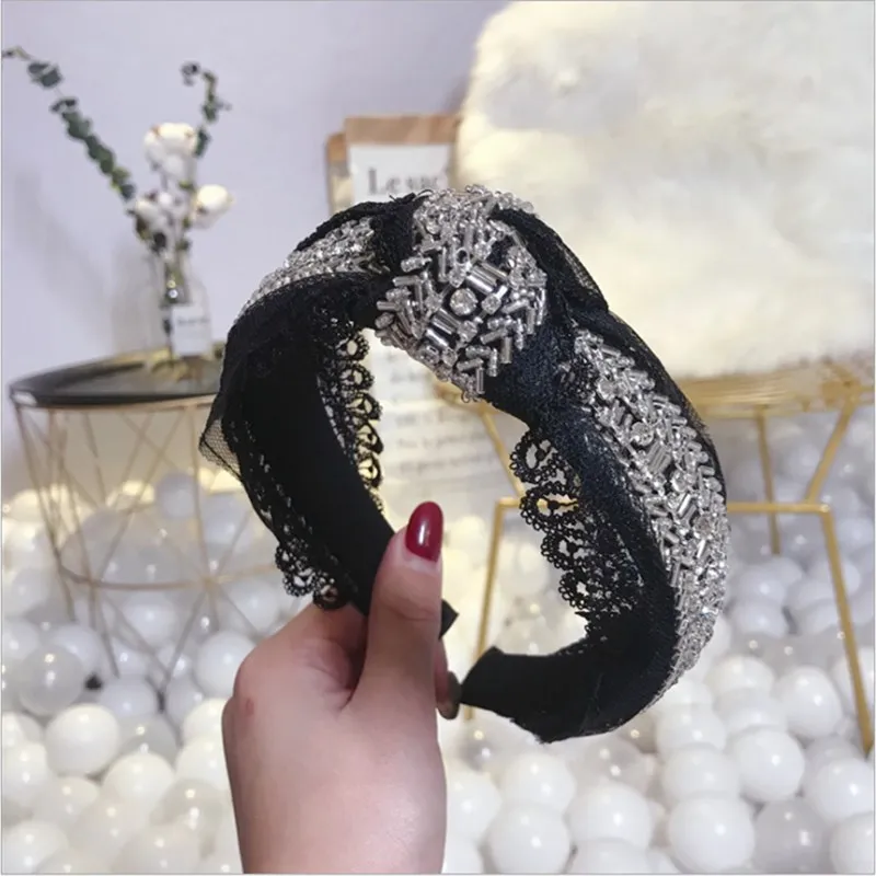 Роскошные аксессуары для волос высокого класса Женская сетчатая Кружевная