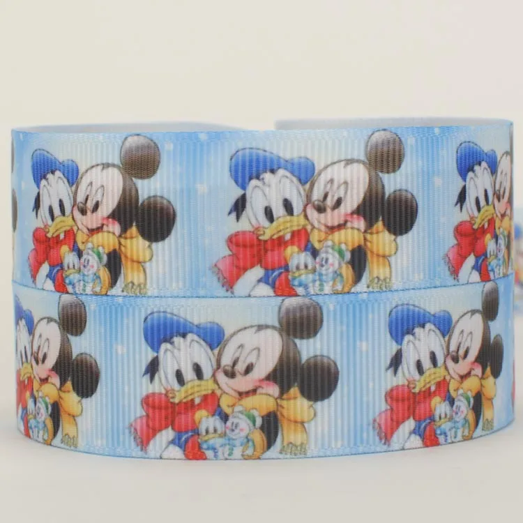 Новая милая лента с рисунками МЫШИ Микки 7/8 дюйма 22 мм мыши grosgrain бесплатная