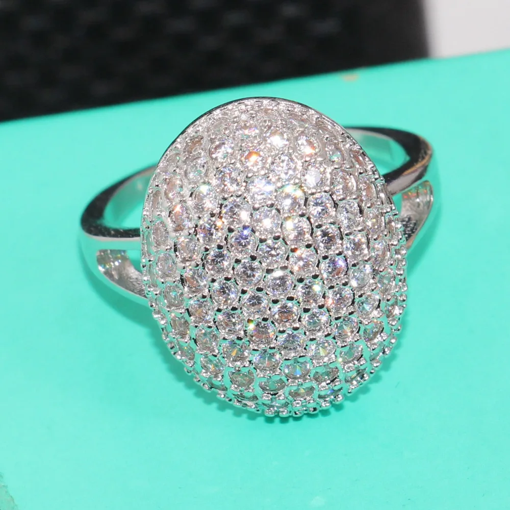 Женское Обручальное Кольцо Bella Robe choucong серебряное кольцо с цирконием в комплекте