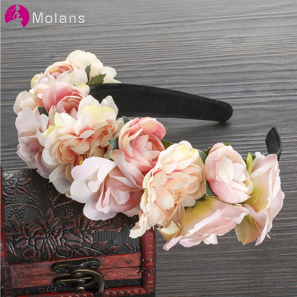 Обруч для невесты с цветами обруч свадебный аксессуар головной убор