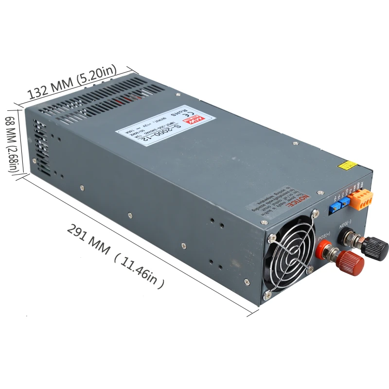 LED высокая мощность DC напряжение переключение регулятора питания S 2000 12V контроль