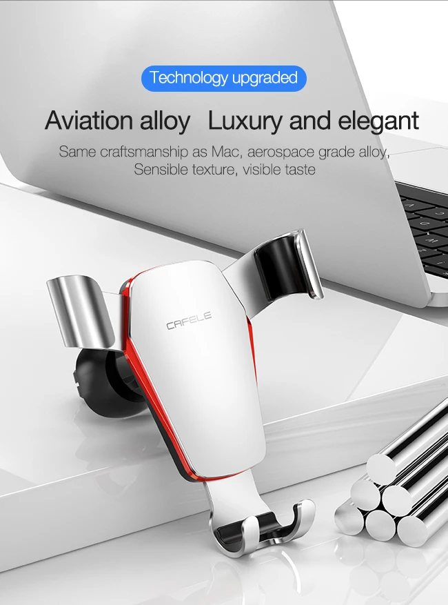 Автомобильный держатель для телефона Cafele Gravity для автомобиля, слот для CD, держатель для телефона на вентиляционное отверстие, подставка для iPhone, samsung, вращение 360, поддержка сотовых телефонов