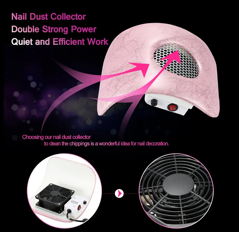 Распродажа! Лак для ногтей удаления пыли вакуум Маникюр Nail Art Салон коллектор