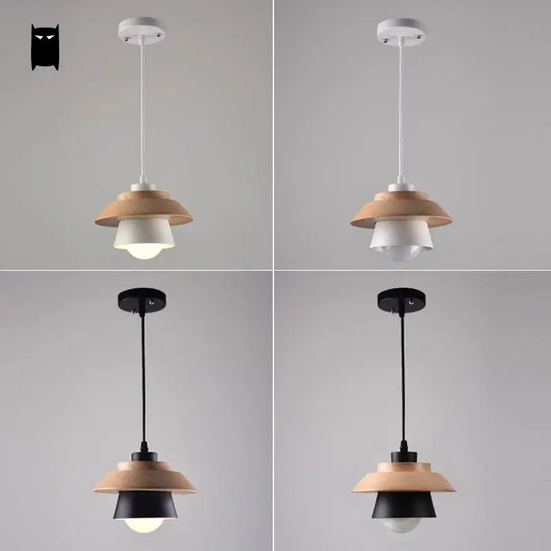 Черный белый дуб деревянный железный оттенок кулон в виде ягоды светильник шнур