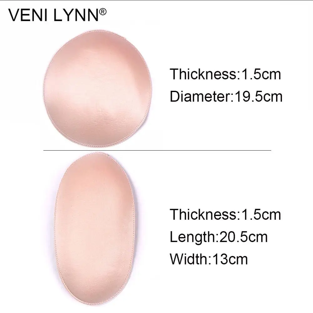 VENI LYNN, 4 шт., 1,5 см, пена для ягодиц и подушки для бедер, для хлопковых мягких трусиков, усилители ягодиц, вставки из губки, для женщин, пуш-ап
