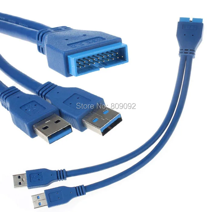 2 порта USB 3 0 A папа к 20 контактному разъему материнской платы|20 pin motherboard|cable adapter2 ports