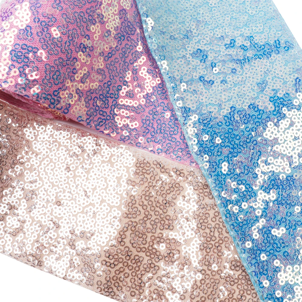 75 мм лента с блестками карамельного цвета Радужный бант для волос сделай сам