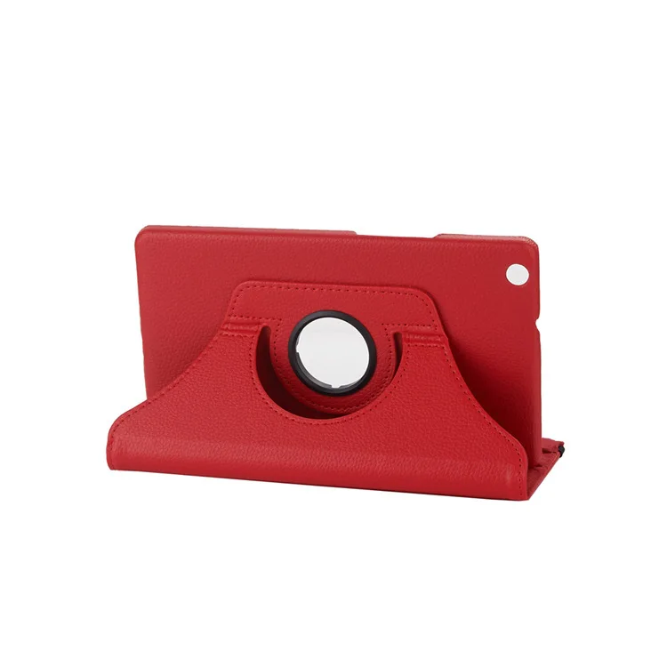 red Coque чехол для huawei MediaPad T5 8,0 дюймов JDN2-W09/AL00 360 Вращающийся Кожаный чехол для Honor Pad 5 8,0 ''чехол для планшета - Цвет: red