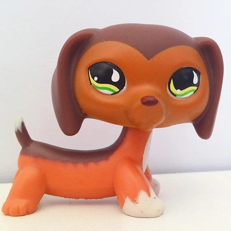 675 Пет шоп стоячки lps pet shop лпс игрушки редкие кошечку стоячки собаки колли такса рождения Новому Году Подарок pet shop short hair cat original gift toys old rare stanchion dog collie dachshund - Цвет: 675