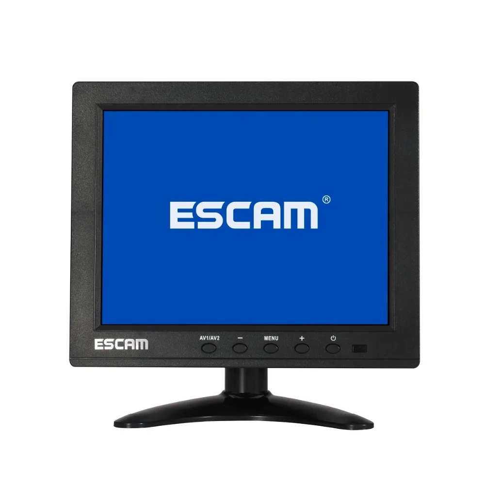 ESCAM T08 8 дюймов TFT lcd 1024x768 монитор с VGA HDMI AV BNC USB для ПК CCTV камеры безопасности